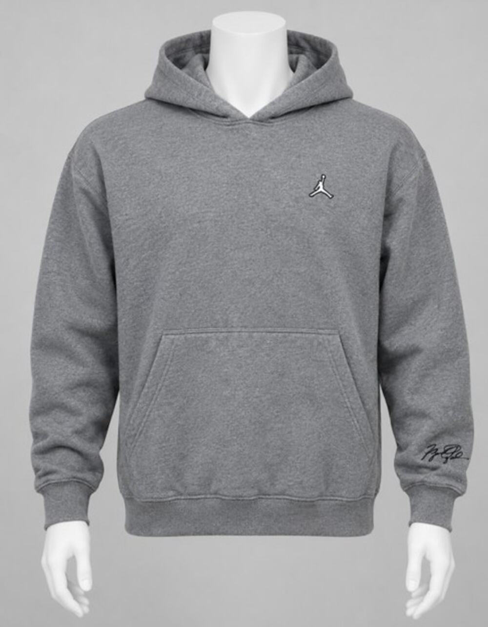 Nike Air Jordan Essentials Mens XL Gray Fleece Hoodie DA9818 091 Pre Owned